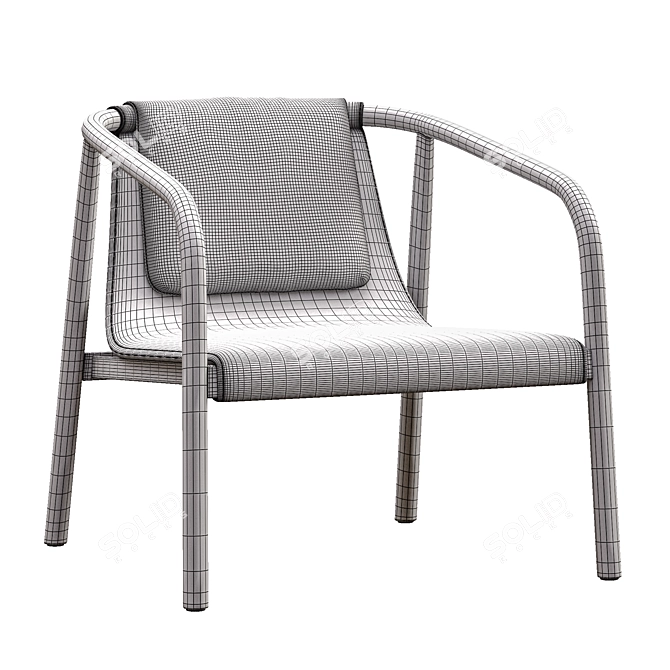 Bernhardt Oslo Lounge Chair: Stylish and Comfortable 3D model image 4