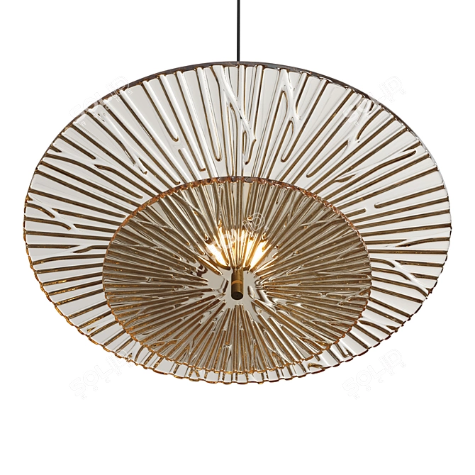 Elegant Agapi Pendant Lamp - D35 x 19 cm 3D model image 2