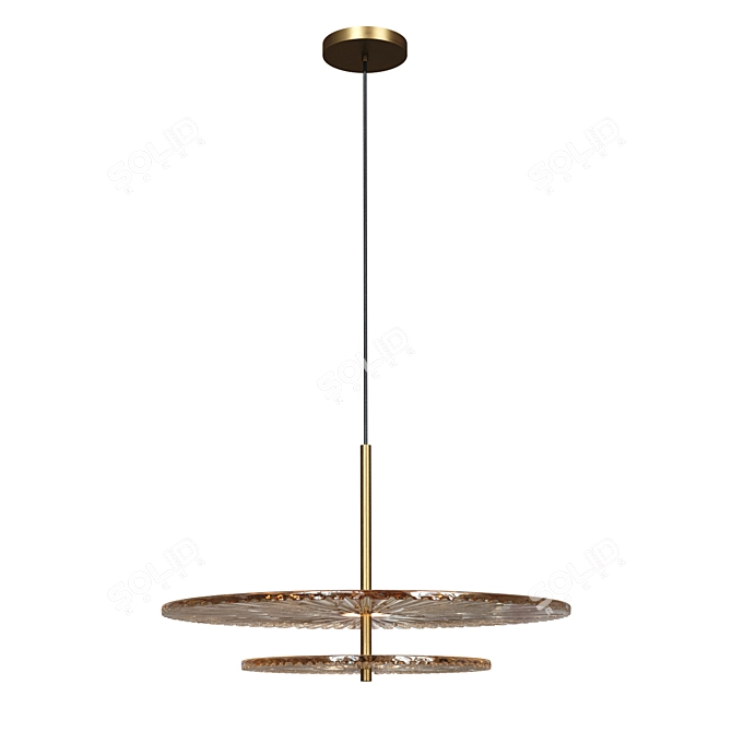 Elegant Agapi Pendant Lamp - D35 x 19 cm 3D model image 3