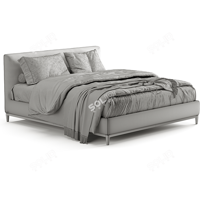 Elegant Minotti Andersen Bed 3D model image 5