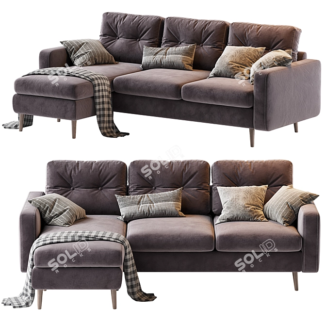 Modern Corner Sofa Deans Sherst 3D model image 1