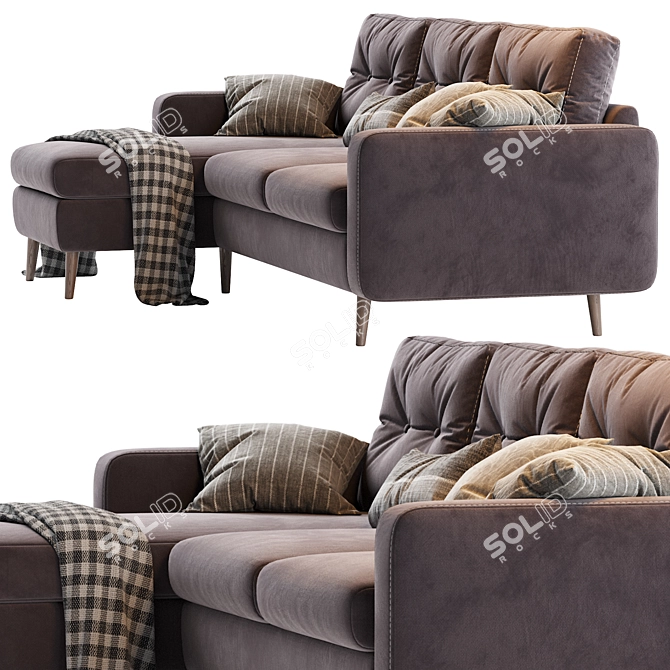 Modern Corner Sofa Deans Sherst 3D model image 4