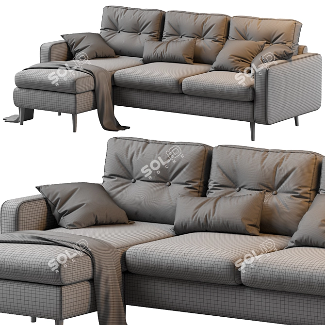 Modern Corner Sofa Deans Sherst 3D model image 5