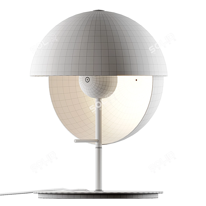 Theia M LED: Elegant Table Lamp 3D model image 5