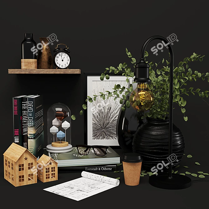 Modern Decor Set 3D model image 1