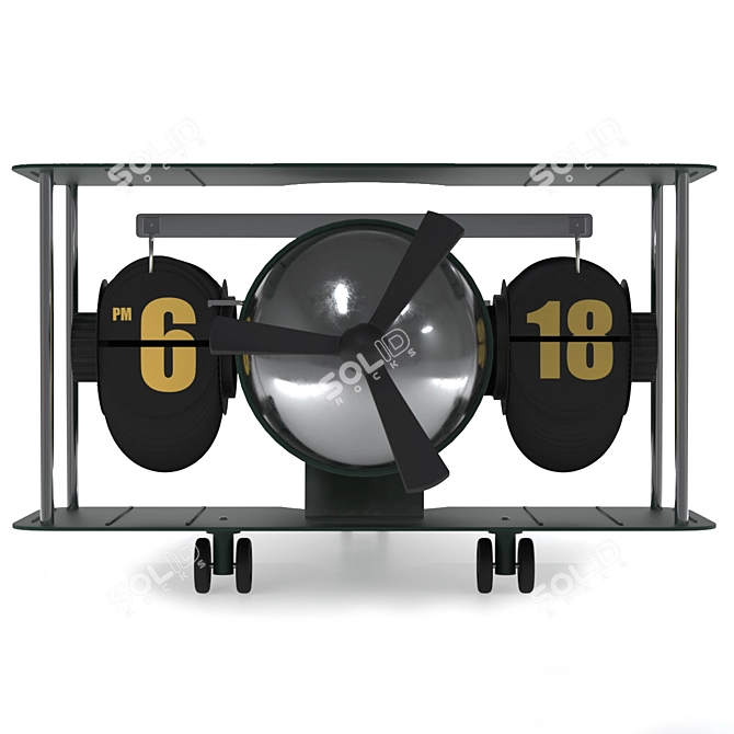 Elegant Home Décor Clock 3D model image 20