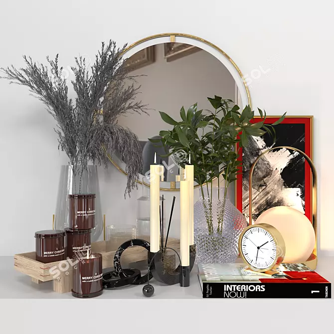 Luxury Decorative Set with Vray Render 3D model image 1