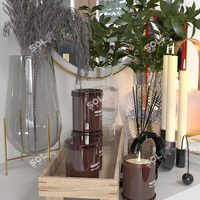 Luxury Decorative Set with Vray Render 3D model image 2