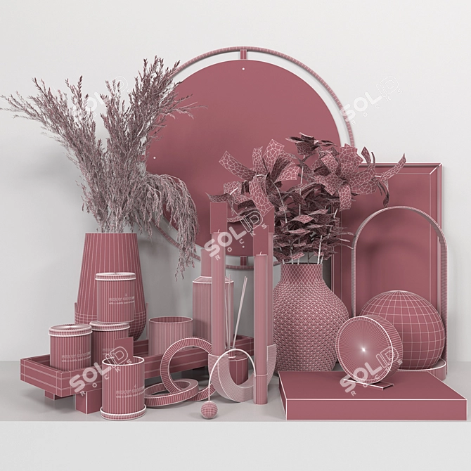 Luxury Decorative Set with Vray Render 3D model image 5