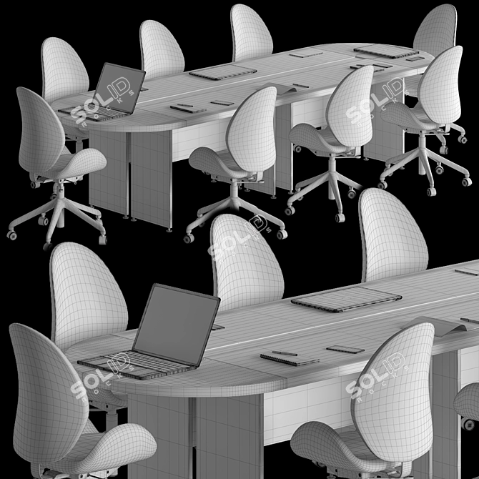 2015 Conference Table 16 - Polys: 703, Render: Vray+Corona 3D model image 4