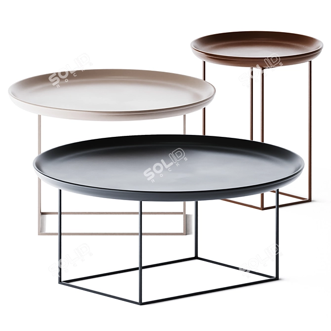 NORR11 Duke Coffee Tables: Stylish Set 3D model image 1