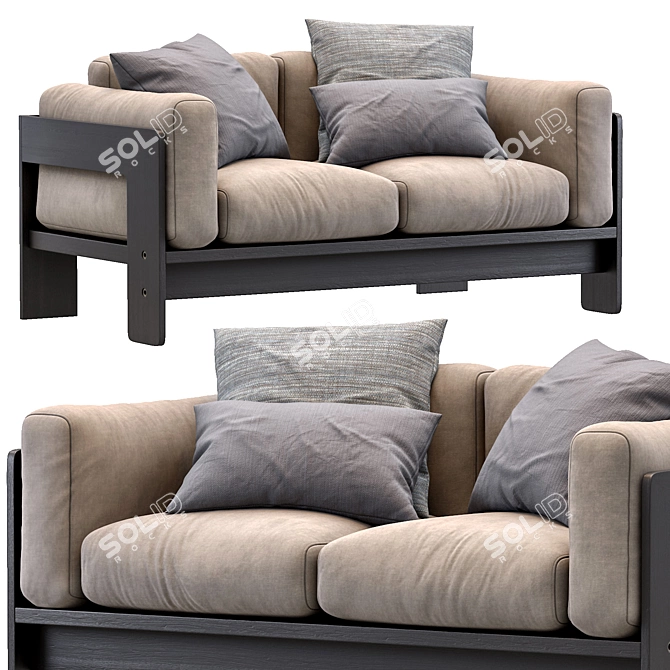 Petite and Chic: Bastiano Settee 3D model image 1