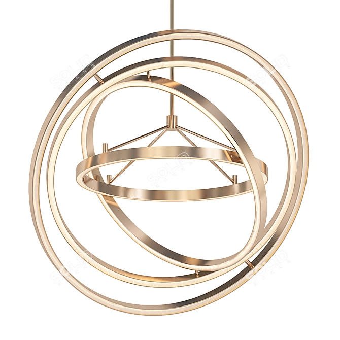 Eichholtz Cassini Chandelier 3D model image 1