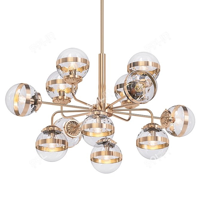 Elegant Greyson Chandelier - Illuminate in Style 3D model image 1