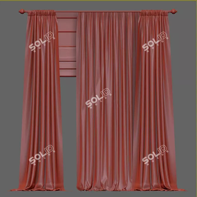 Revamp and Retopologize Curtain 3D model image 3