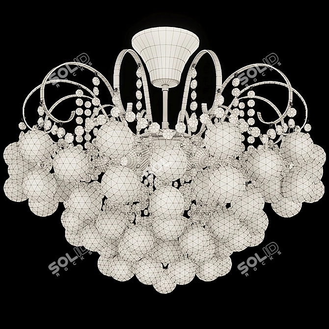 Elegant Pearl Chandelier 232016306 3D model image 3