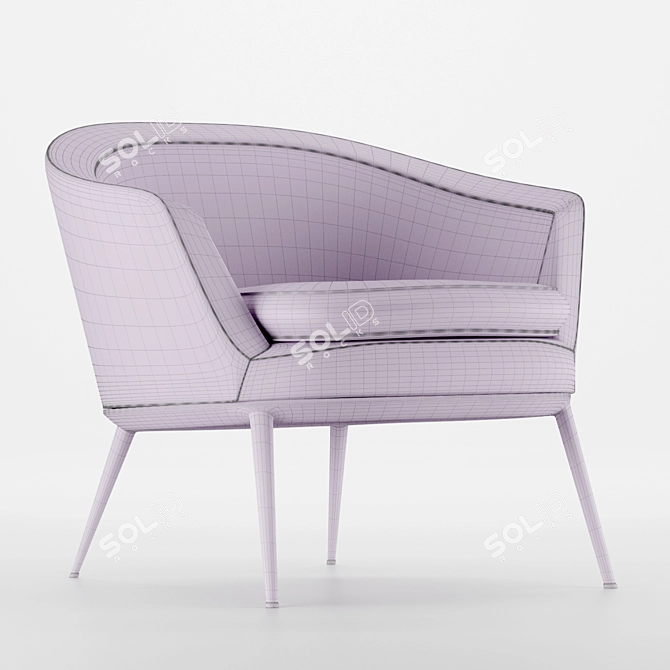 Caratos Maxalto Armchair - Elegant Comfort 3D model image 3