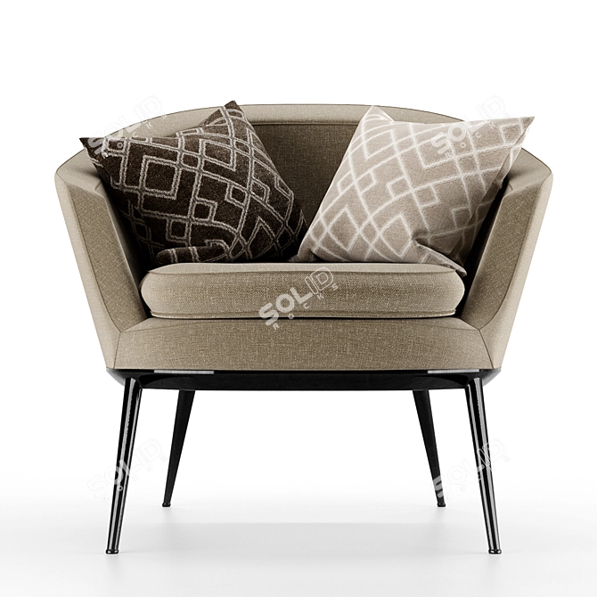 Caratos Maxalto Armchair - Elegant Comfort 3D model image 6