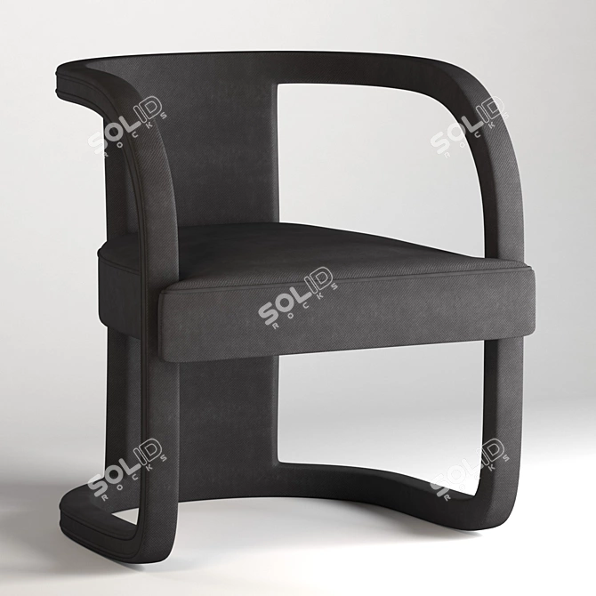 Elegant Rory Accent Chair 3D model image 6
