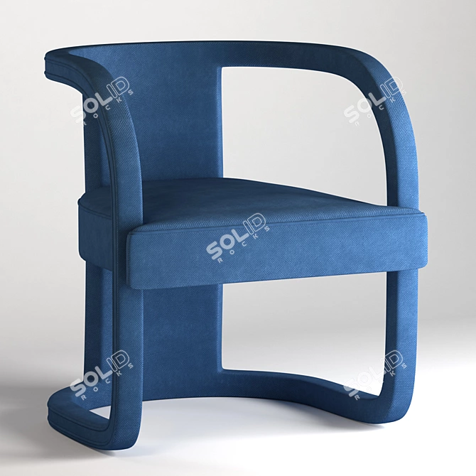 Elegant Rory Accent Chair 3D model image 7