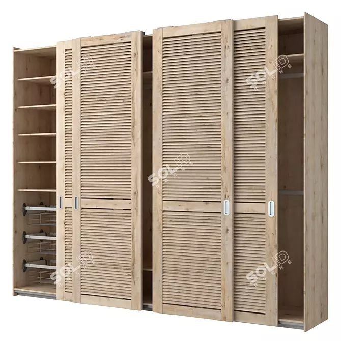 Sliding Wardrobe with PS10 Cinetto System 3D model image 1