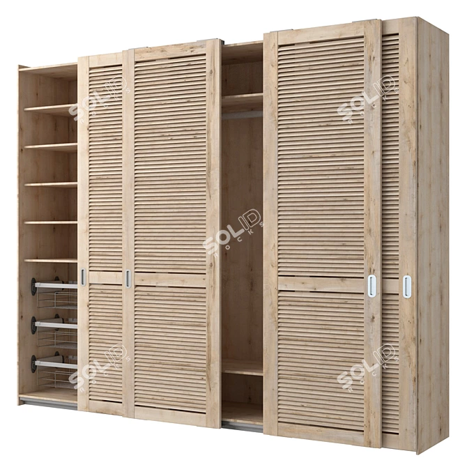 Sliding Wardrobe with PS10 Cinetto System 3D model image 2