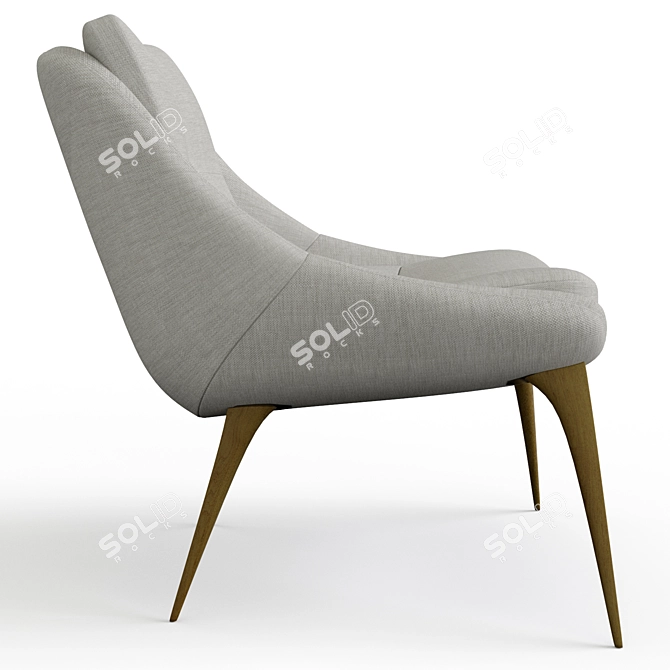 Columbus Lounge Chair: Ultimate Comfort 3D model image 9