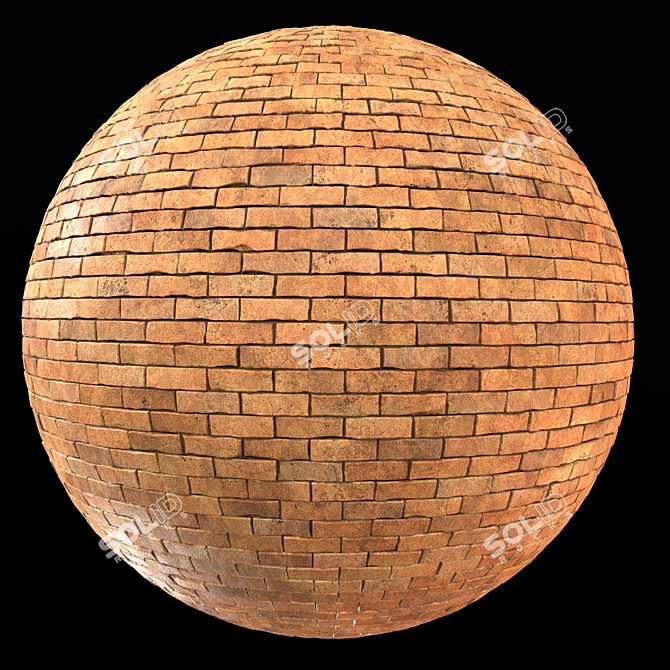 Brickwork Bliss: PBR Seamless Material 3D model image 1