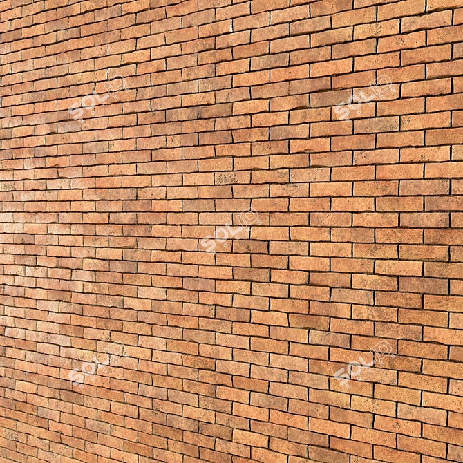 Brickwork Bliss: PBR Seamless Material 3D model image 2