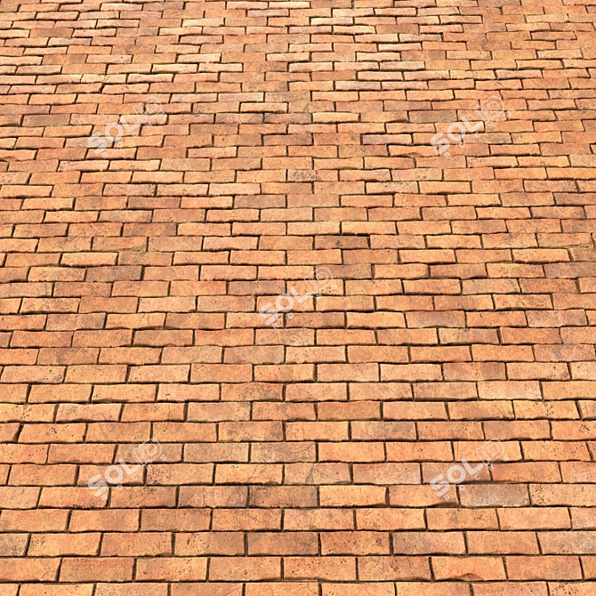 Brickwork Bliss: PBR Seamless Material 3D model image 3