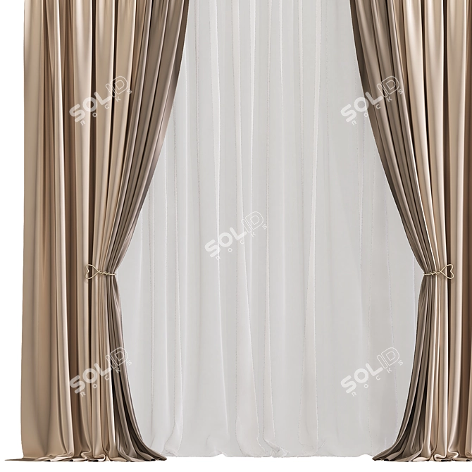 Modernized Curtain Design 771 3D model image 2