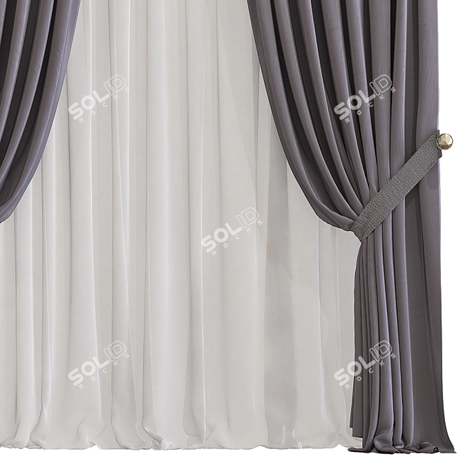 Luxury Drapery 774 3D model image 2