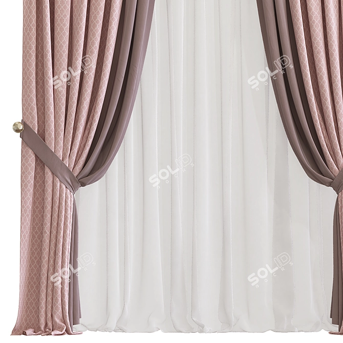 Revamped Curtain 776 3D model image 2
