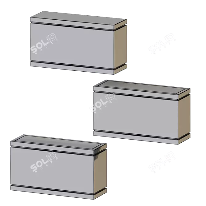 Rubix Outdoor Wall Sconce 3D model image 4