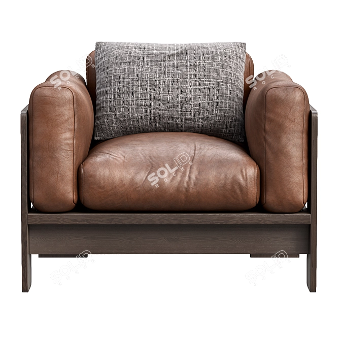 Elegant Bastiano Petite Settee 3D model image 3