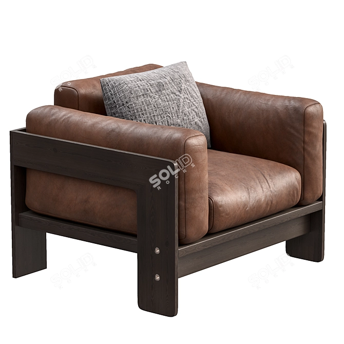 Elegant Bastiano Petite Settee 3D model image 4