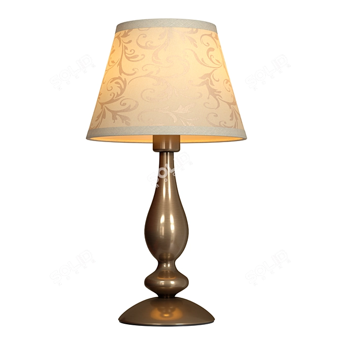 Classic Metal Table Lamp 3D model image 2