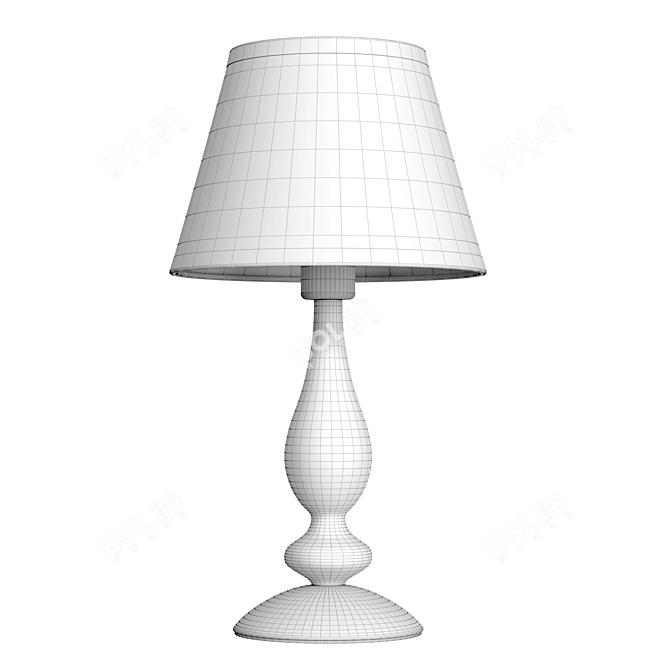 Classic Metal Table Lamp 3D model image 3
