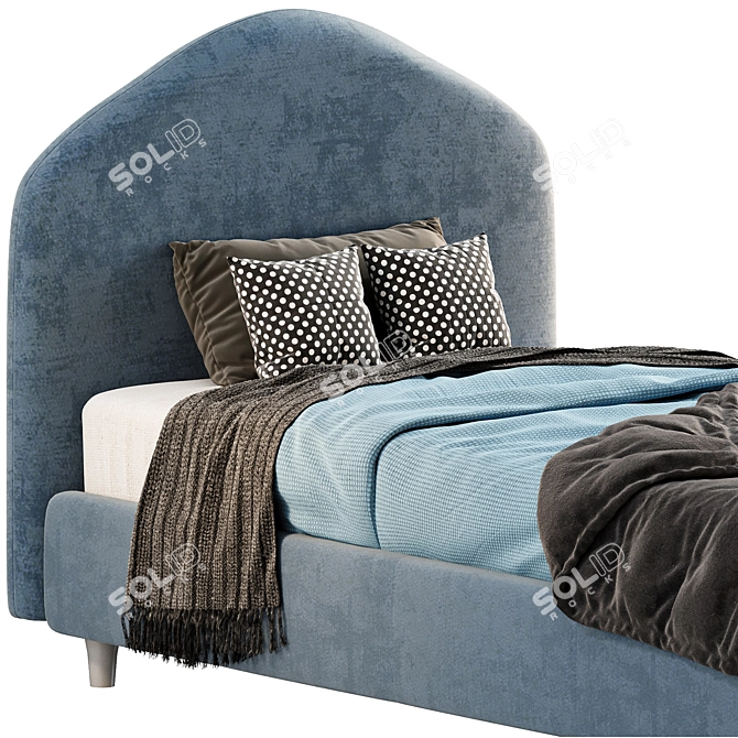 Modern Medea Single Bed: Stylish and Comfortable 3D model image 7