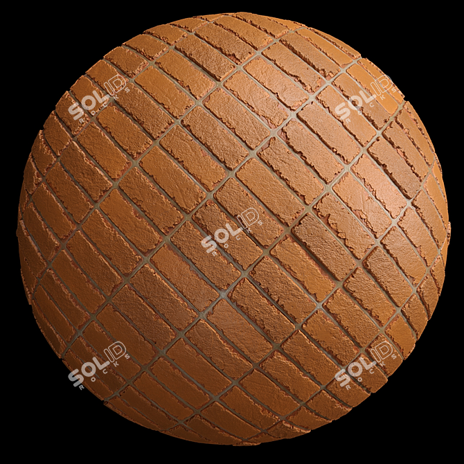 PBR Brick Tiles: 4 Patterns in 5 Materials 3D model image 5