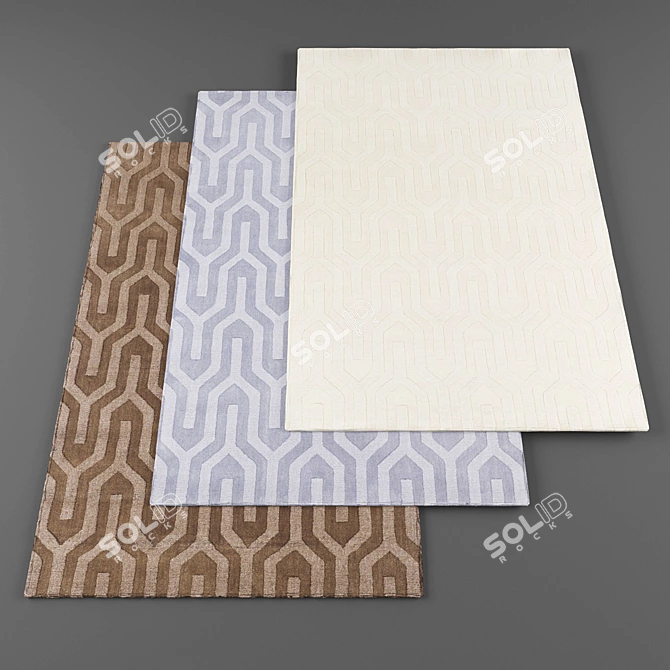 High-Resolution Carpet Set 3D model image 1