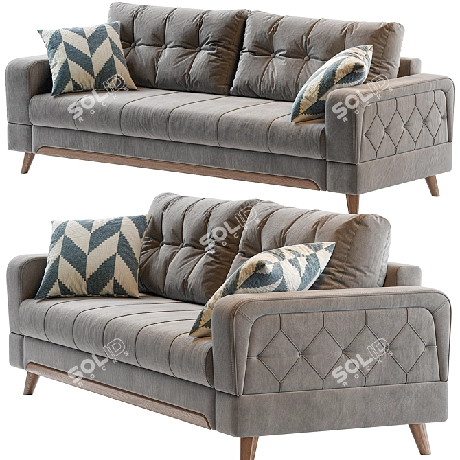 Modern Monty Sofa 156 3D model image 1