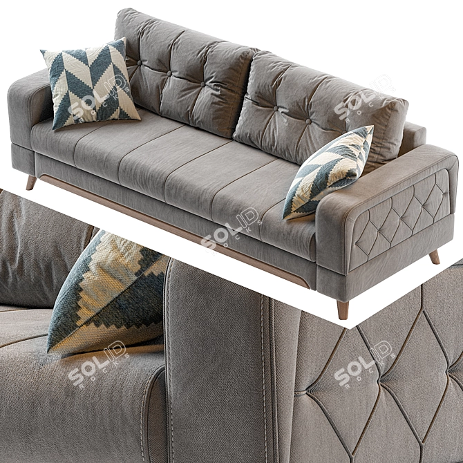 Modern Monty Sofa 156 3D model image 4