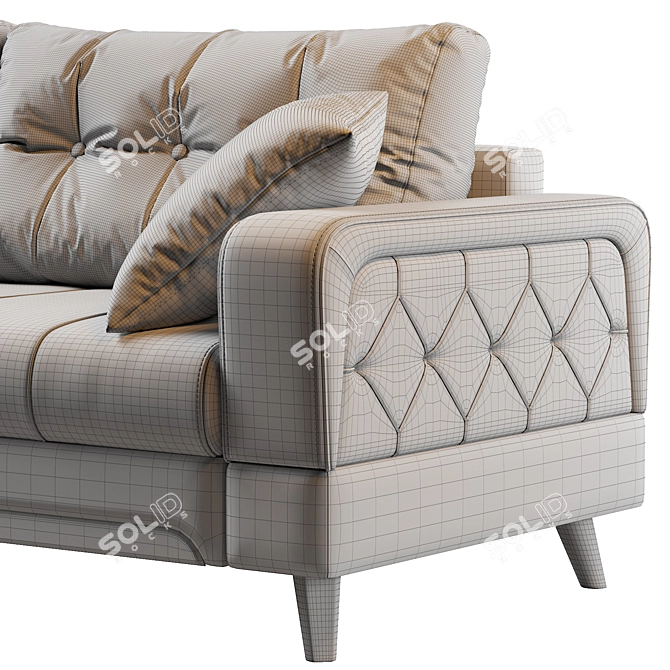 Modern Monty Sofa 156 3D model image 5