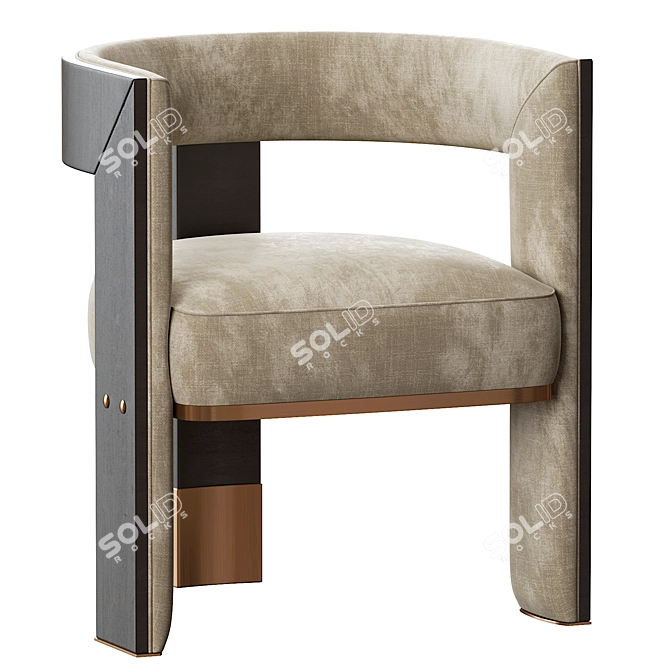 Modern Minimalist BROOKLYN Chair 3D model image 3