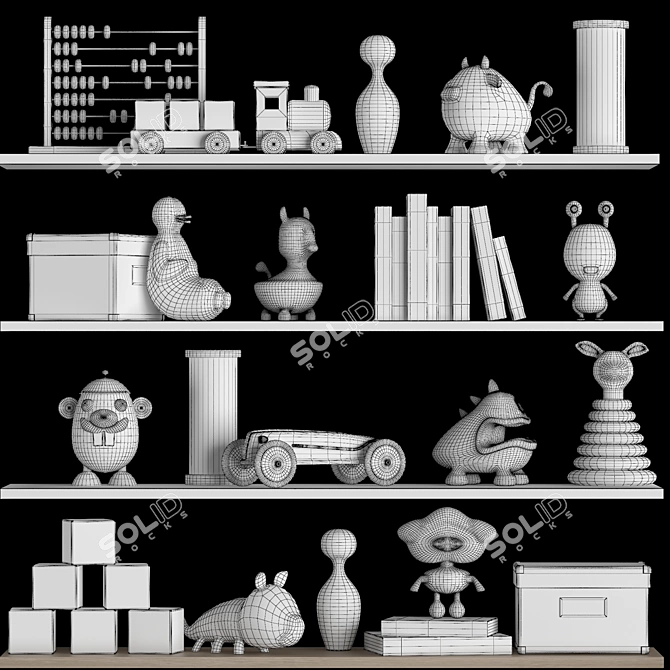  Nursery Delight Decor Set 3D model image 3