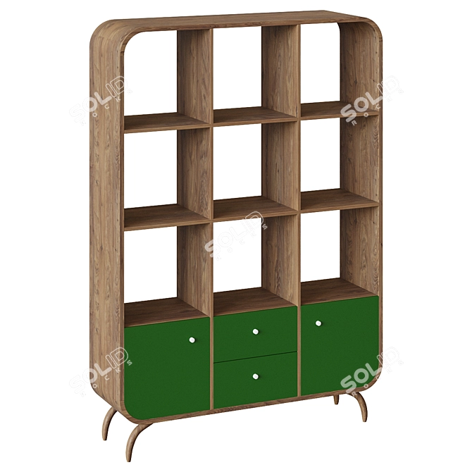 Scandinavian Rack "Ellipse 3D model image 1