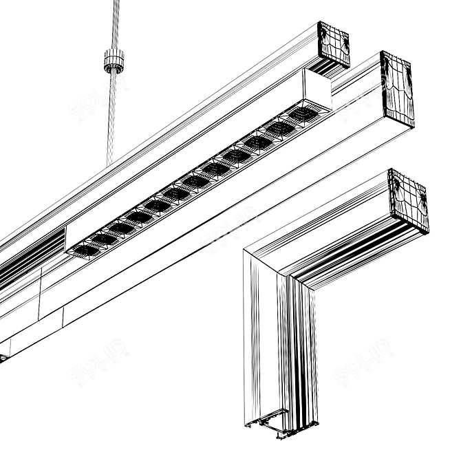 Sagi LED Magnetic Track 3D model image 5