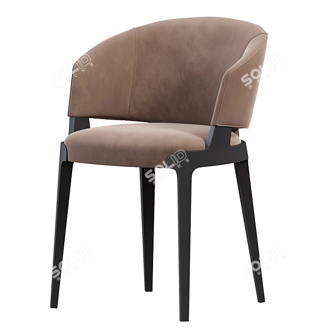 Potocco Velis Chair: Stylish Modern Design 3D model image 3