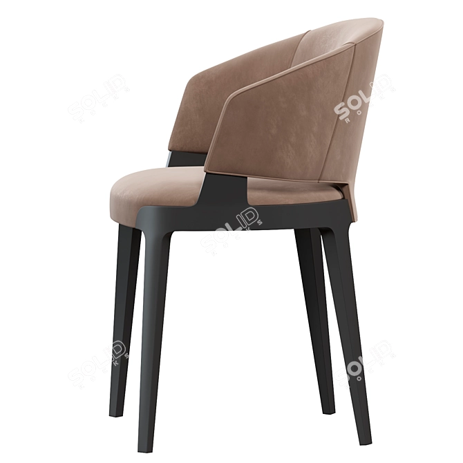 Potocco Velis Chair: Stylish Modern Design 3D model image 4